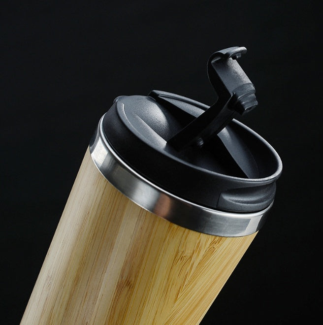 Ποτήρι Θερμός 420mL Όψη Ξύλου