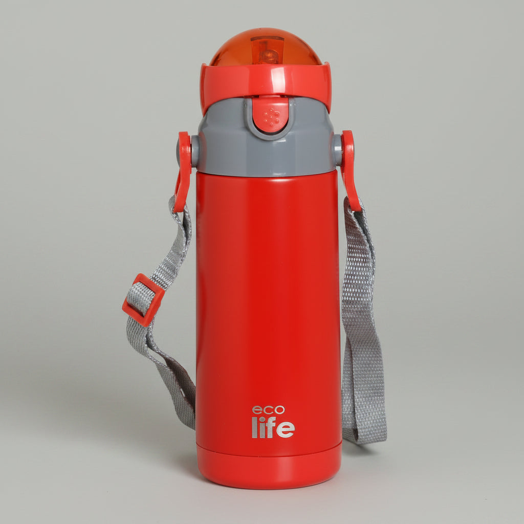 Μπουκάλι θερμός ECO LIFE με καλαμάκι 400mL Μονόχρωμο
