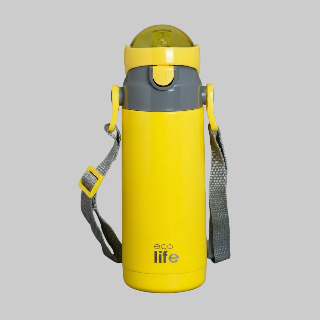 Μπουκάλι θερμός ECO LIFE με καλαμάκι 400mL Μονόχρωμο