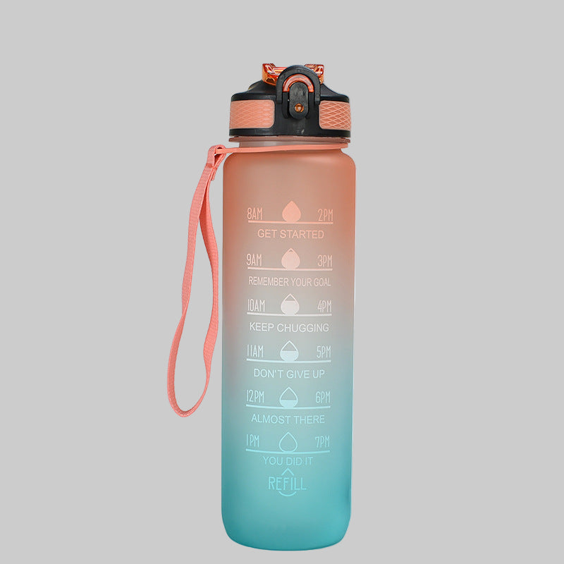 Μπουκάλι νερού διαβαθμισμένου χρώματος 750mL/1L