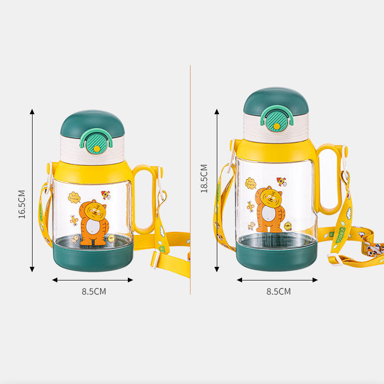 Ποτήρι με καλαμάκι 500mL/600mL Ζωάκια