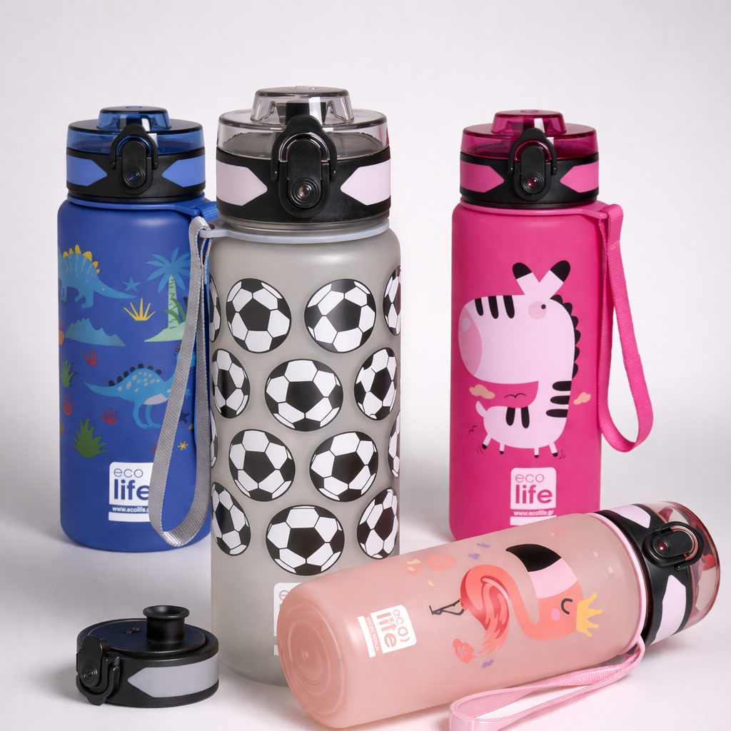 Μπουκάλι ECO LIFE Tritan 500mL Διάφορα σχέδια