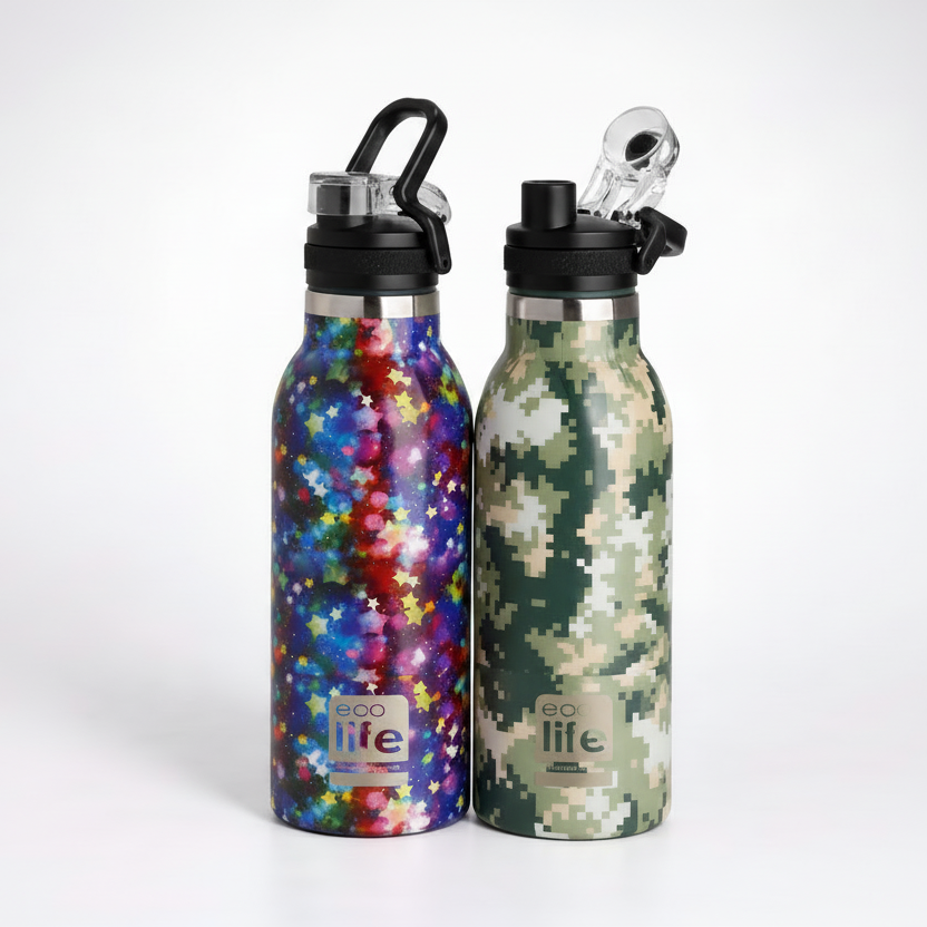 Μπουκάλι θερμός ECO LIFE με στόμιο 550mL Πολύχρωμο