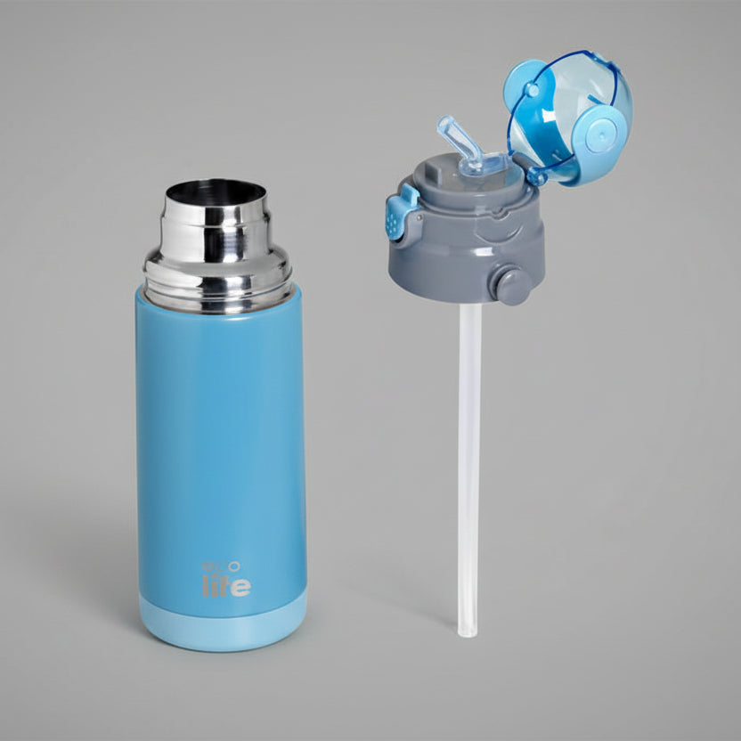 Μπουκάλι θερμός ECO LIFE με καλαμάκι 400mL Μονόχρωμο