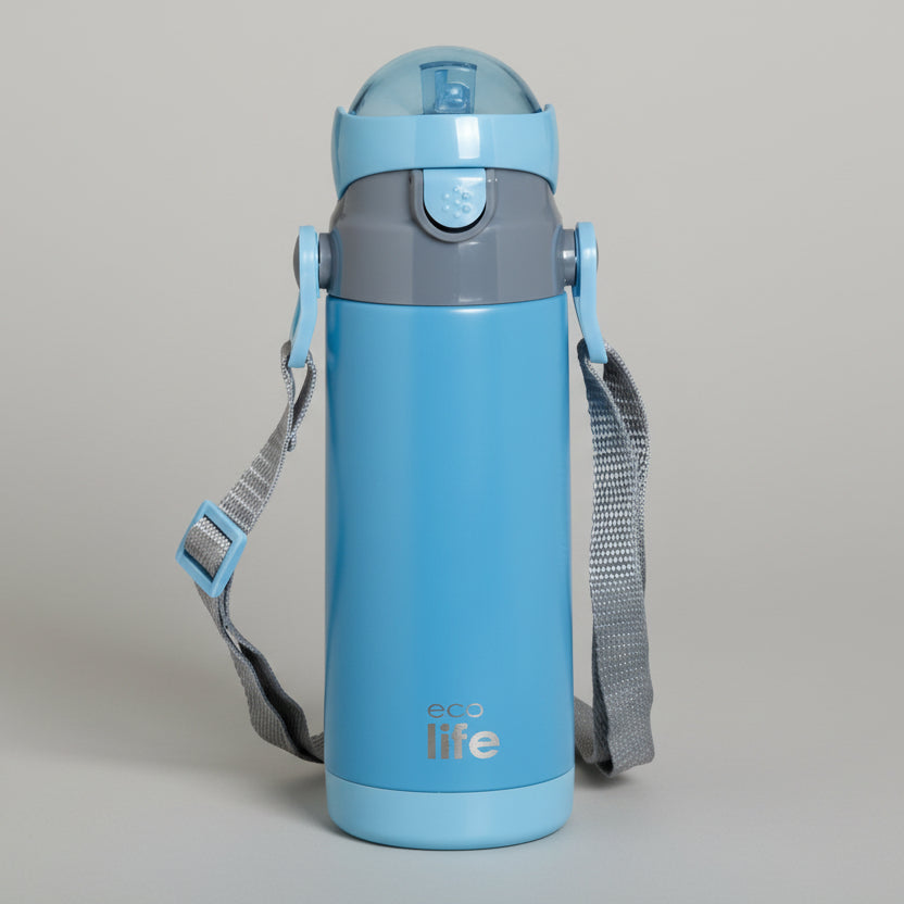 Μπουκάλι θερμός ECO LIFE με καλαμάκι 400mL Μονόχρωμο