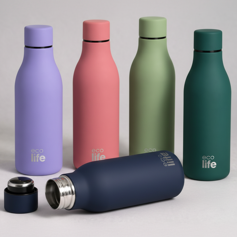 Μπουκάλι θερμός ECO LIFE 550mL Μονόχρωμο