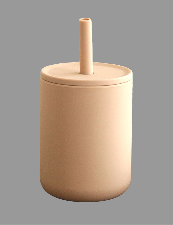 Ποτήρι με καλαμάκι 210mL Μονόχρωμο