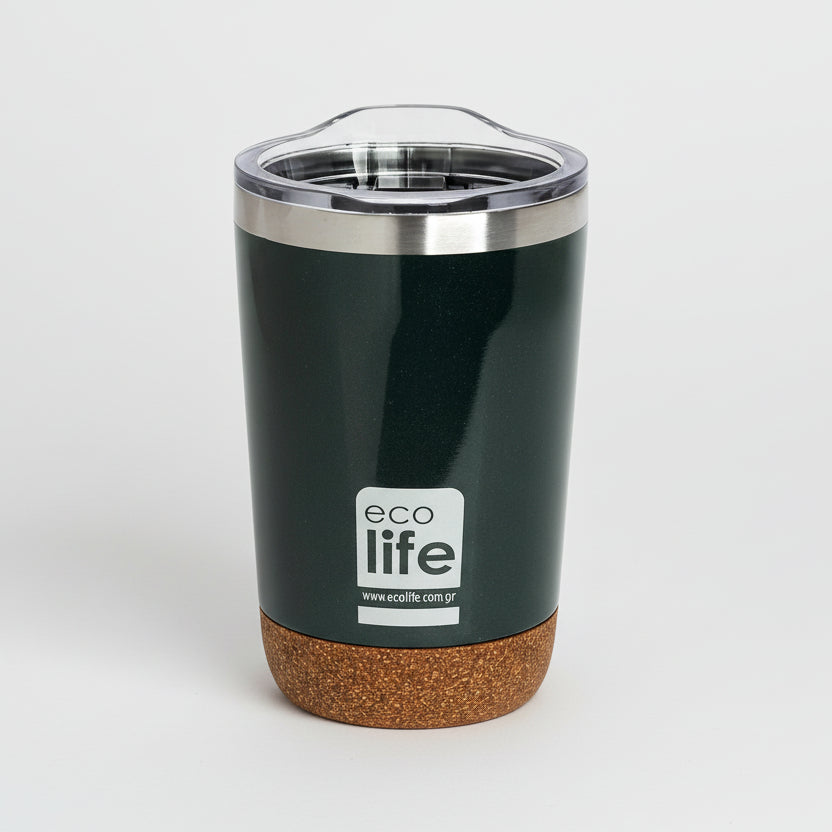 Ποτήρι θερμός ECO LIFE με βάση φελλού 370mL