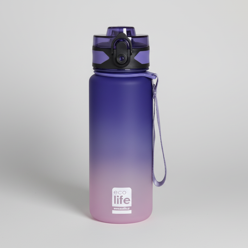Μπουκάλι ECO LIFE Tritan 500mL Διαβαθμισμένου χρώματος