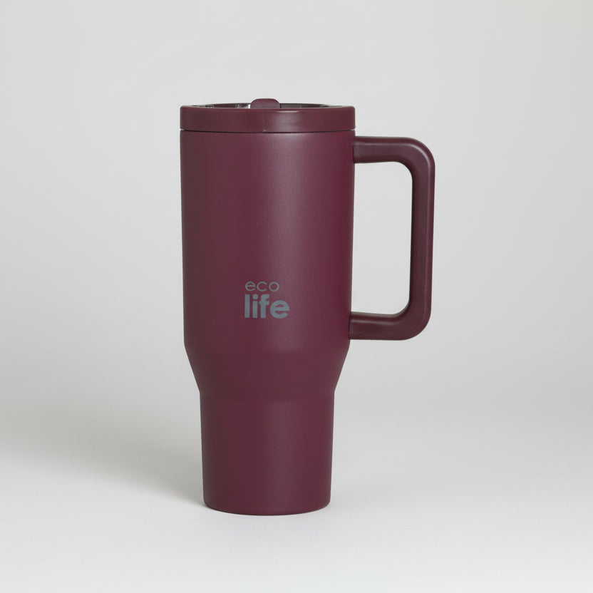 Ποτήρι θερμός με διπλό χερούλι ECO LIFE 900mL Μονόχρωμο
