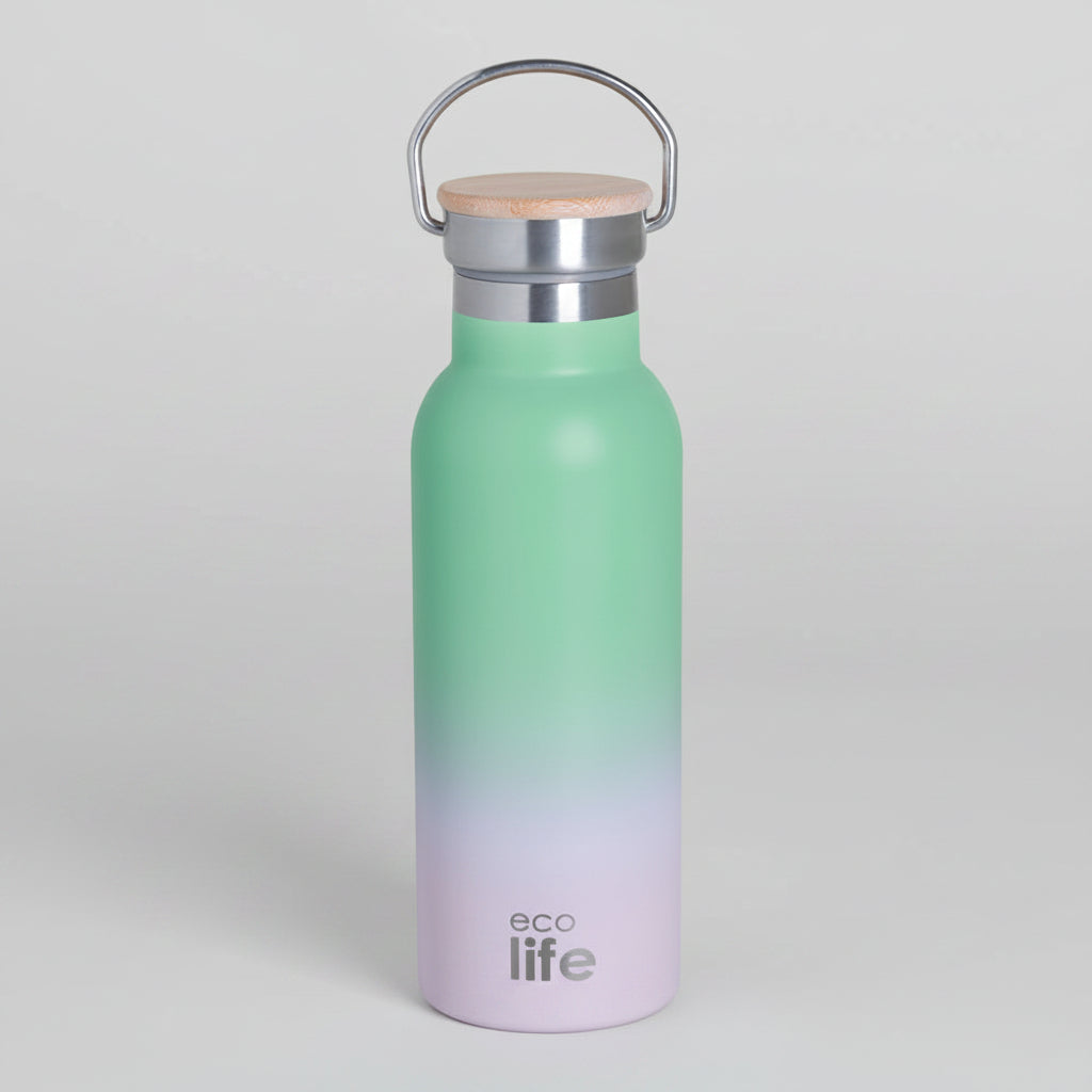 Μπουκάλι θερμός ECO LIFE Ice Cream 500mL | Bamboo Lid