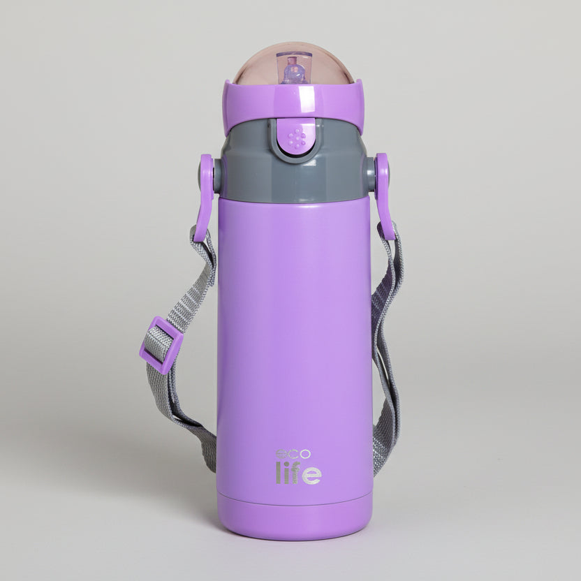 Μπουκάλι θερμός ECO LIFE με καλαμάκι 400mL Μονόχρωμο