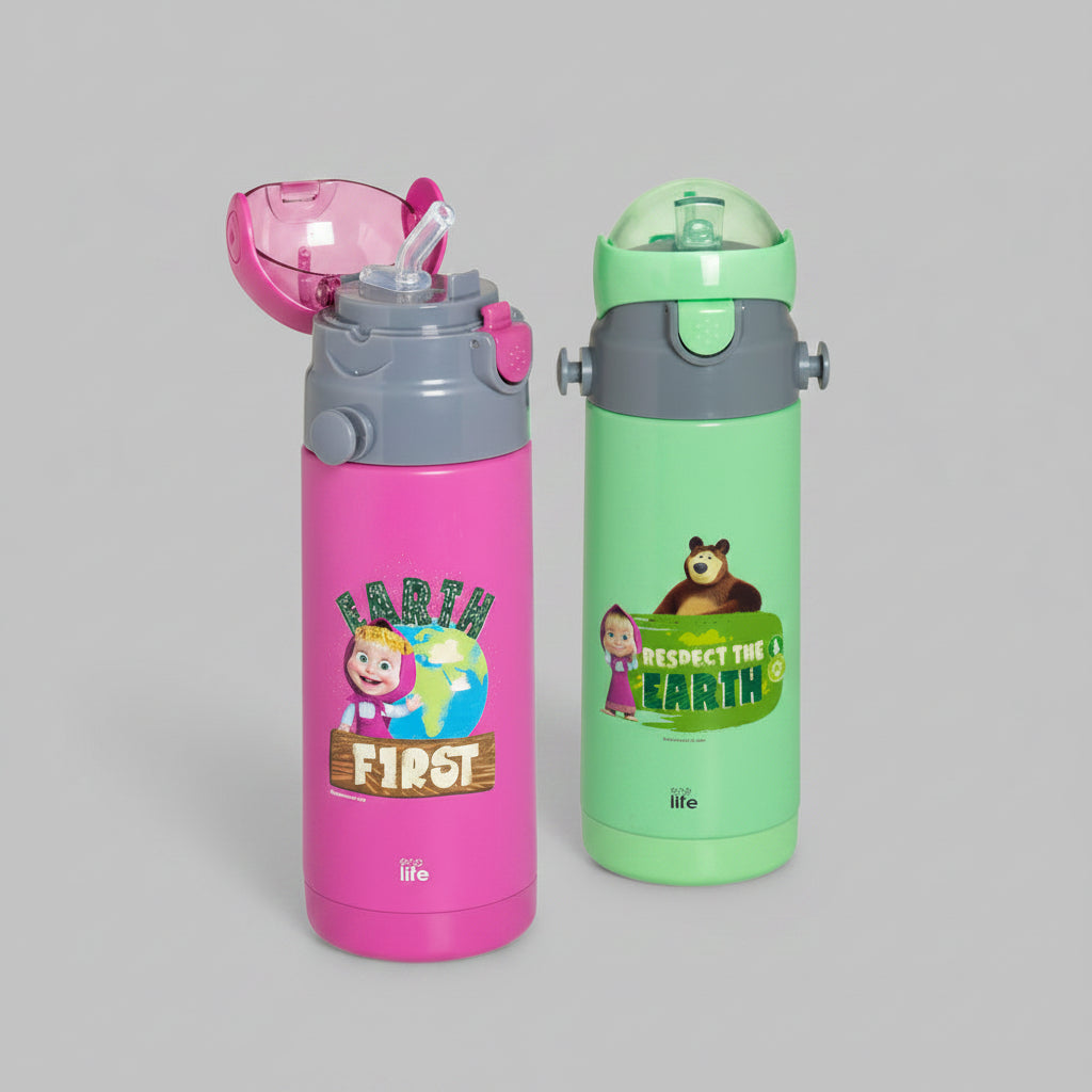 Μπουκάλι θερμός ECO LIFE με καλαμάκι 400mL Masha