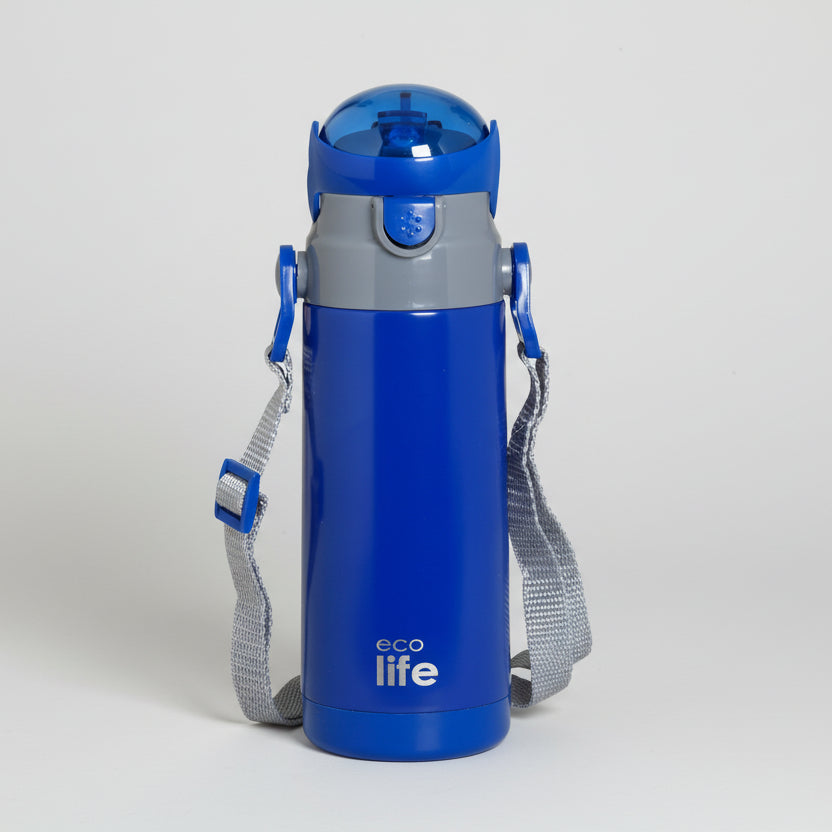 Μπουκάλι θερμός ECO LIFE με καλαμάκι 400mL Μονόχρωμο