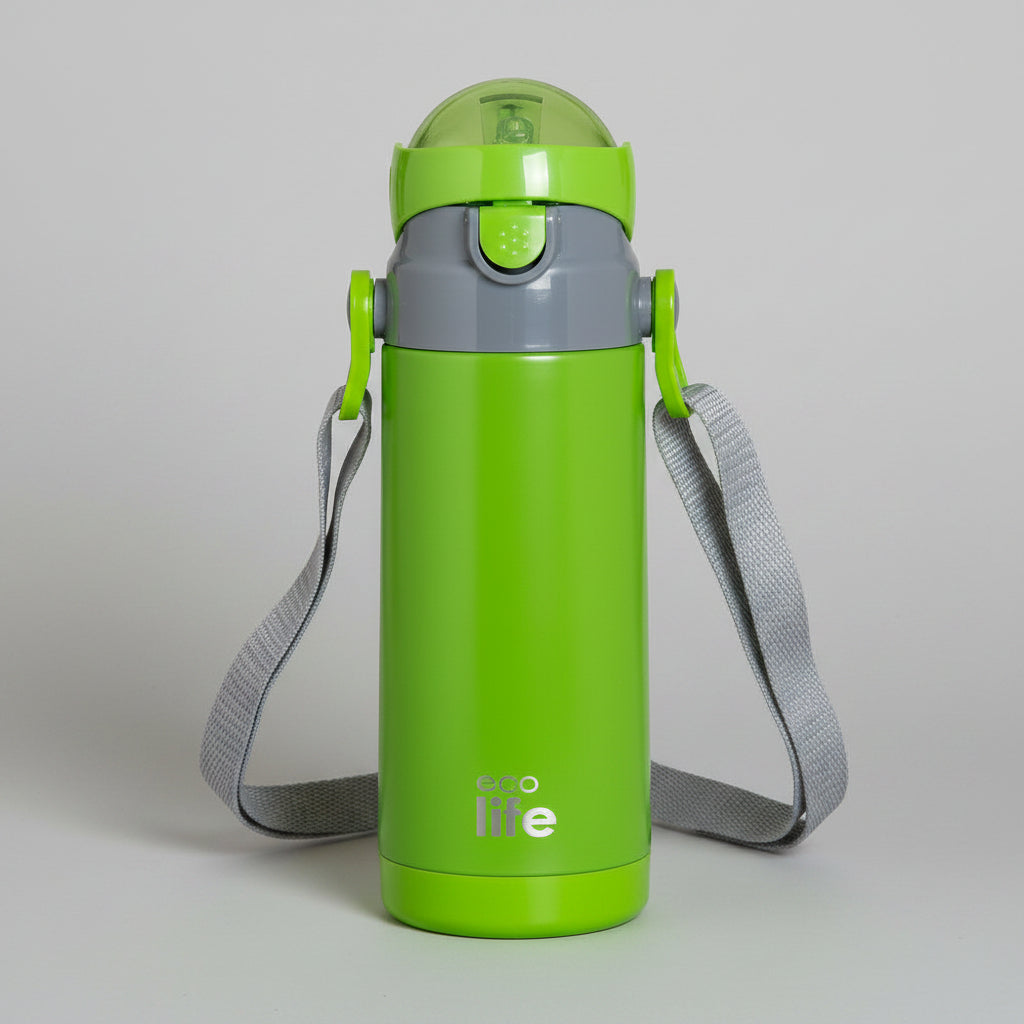 Μπουκάλι θερμός ECO LIFE με καλαμάκι 400mL Μονόχρωμο